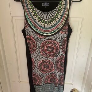 Angie Multicolor Geometric Dress